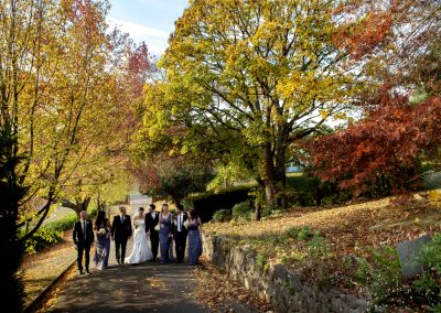 bridal party photoshoot, wedding at The Convent Daylesford