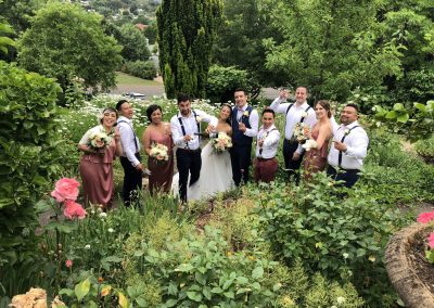 bridal party photos at The Convent Daylesford