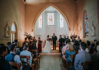 Chapel wedding ceremony at The Convent, Daylesford